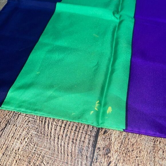 VINTAGE BIANCHINI FERIER PARIS GEOMETRIC ART SILK SCARF COLORBLOCK MULTI - Picture 3 of 10